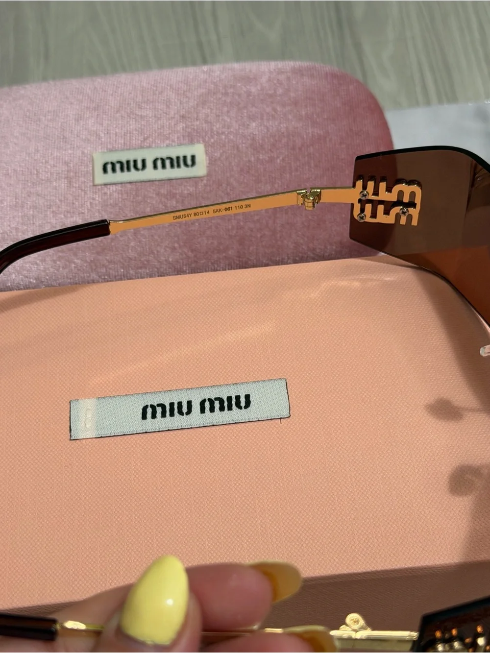 Miu Miu Women's Brown Gradient Shield Sunglasses